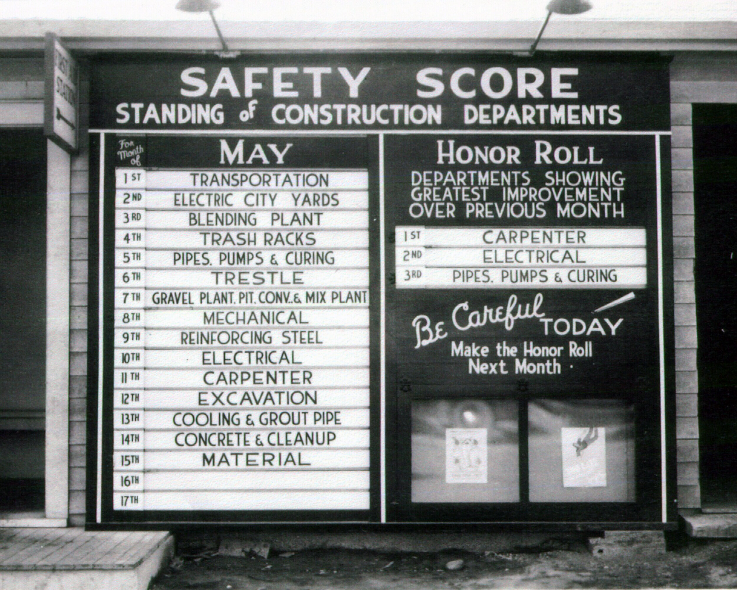 1939: Seventy-seven people died in accidents during the construction of Grand Coulee Dam. However, this is well below the average for construction sites at the time. More people will die on the “speedball highway” leading to the dam than at the dam construction site.
