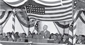 June 11, 1948. President Truman visits the dam and speaks to the assembled crowd.