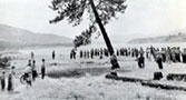 July 19, 1941. The last tree is cleared to make way for the reservoir.