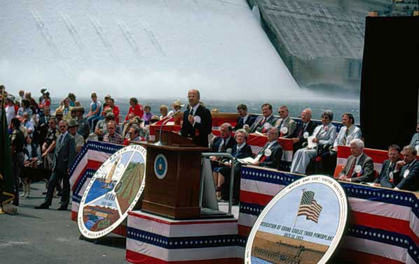 July 16, 1983. The 50th anniversary of the dam and the dedication of the Third Powerplant brought yet another wave of celebration.
