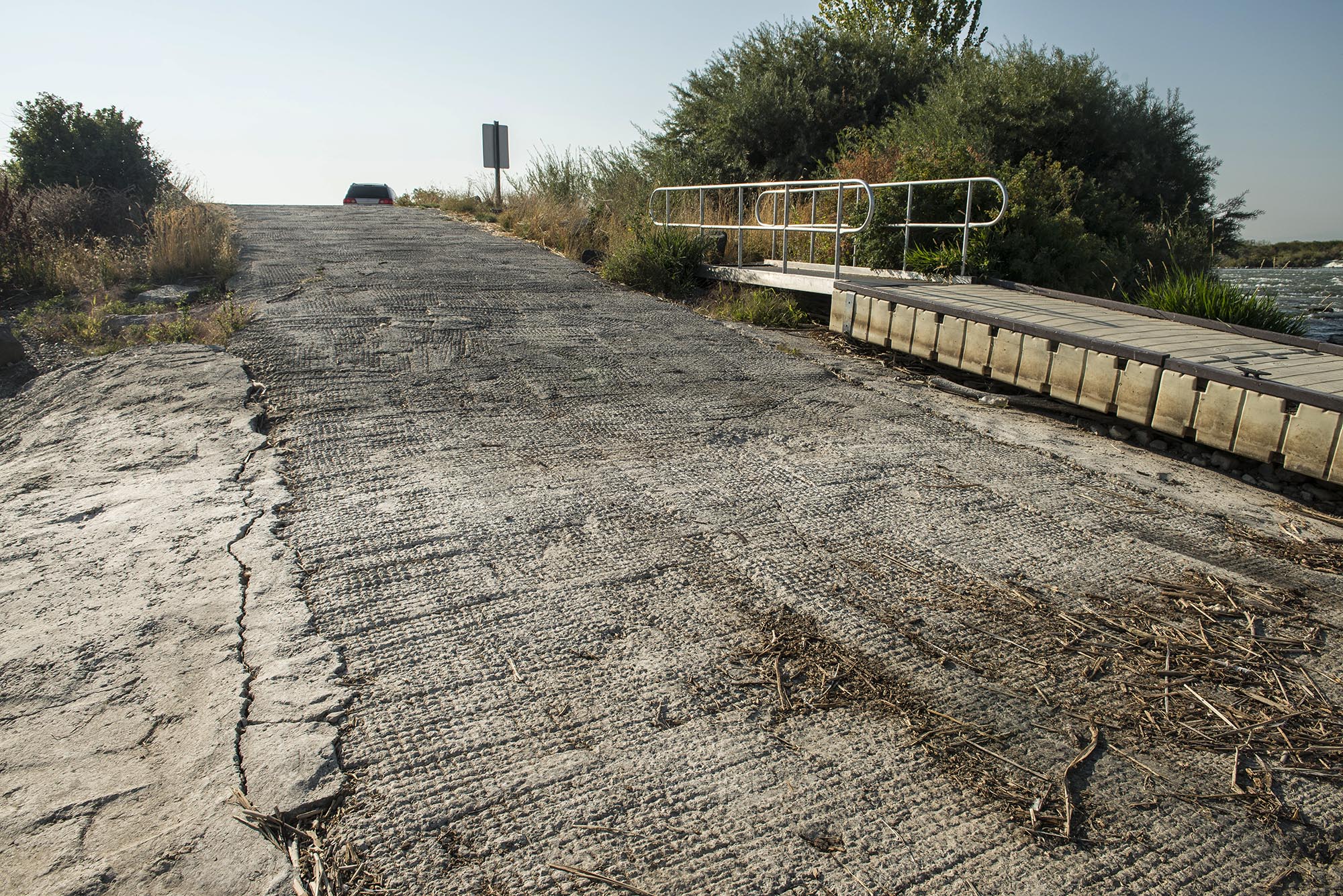 Minidoka boat ramp construction project below Minidoka Dam.