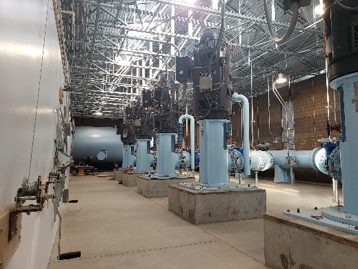 Completion photo of the EL 47.5 distribution system.