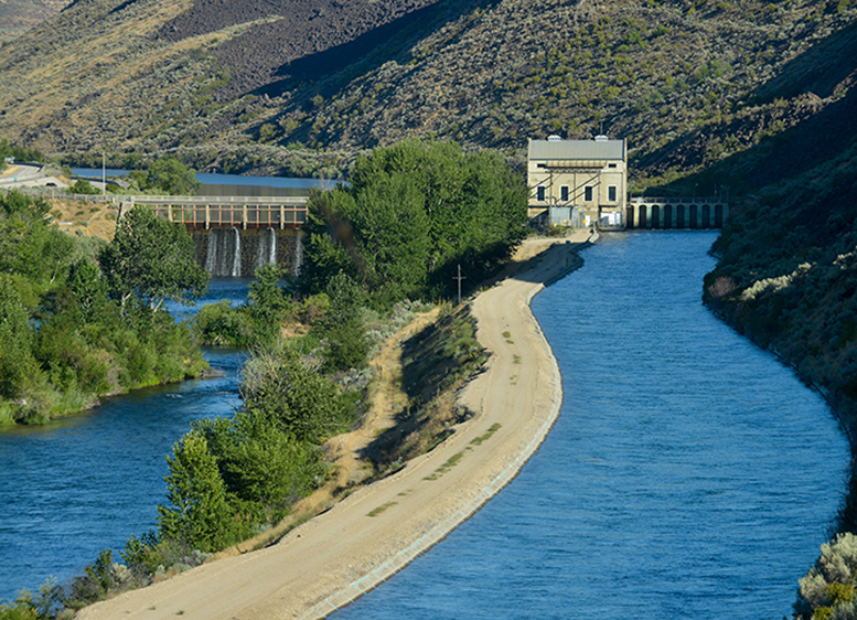 New York Canal leading to Boise Diversion Dam.