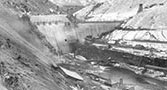 Construction of Arrowrock Dam