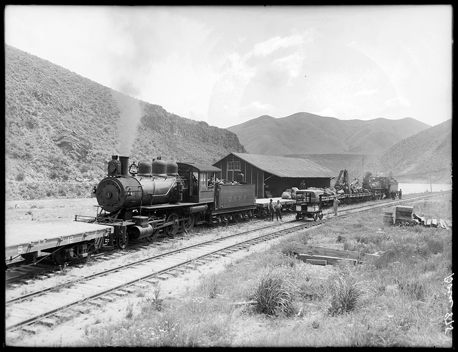 U.S.R.S. roailroad equipment at Gooseneck Station