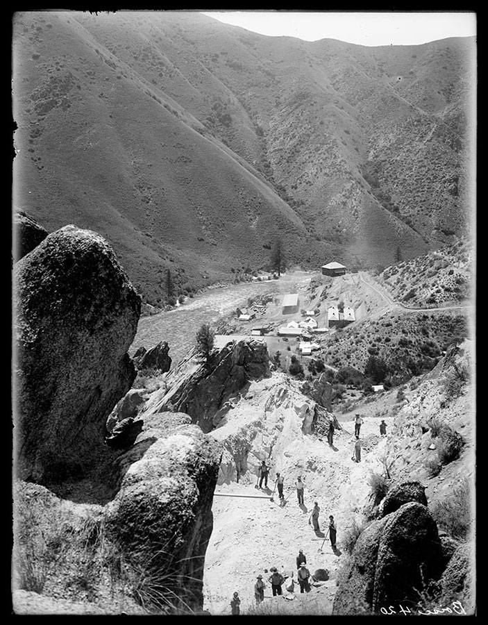 Arrowrock Dam; Spillway Excavation