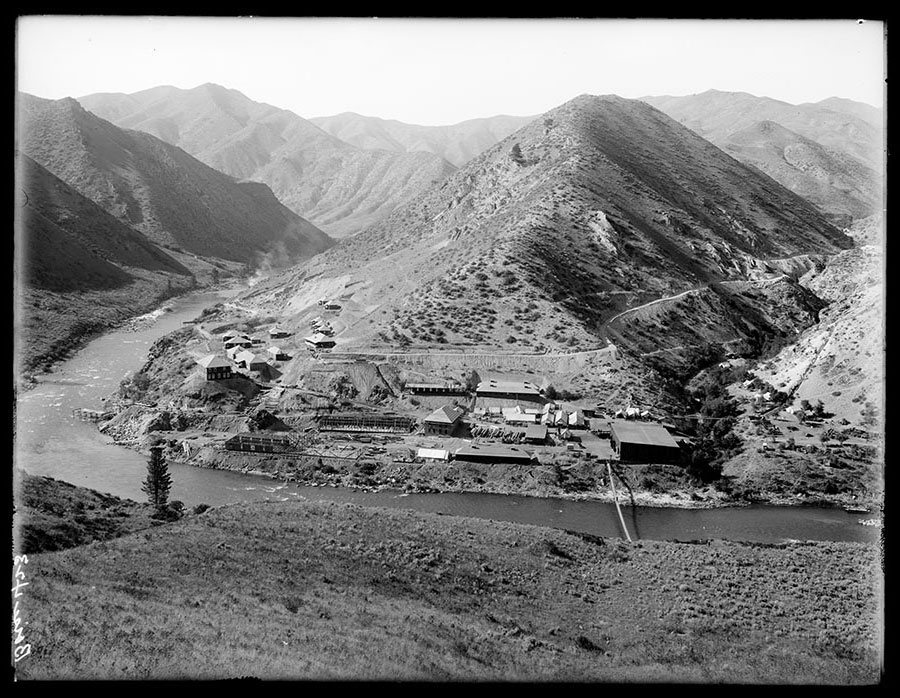 Arrowrock Camp. View from Point 7.