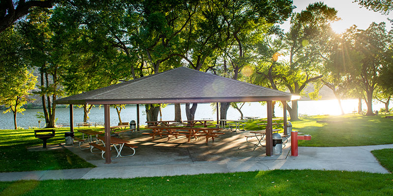 View of Gazebo facing Black Canyon Reservoir