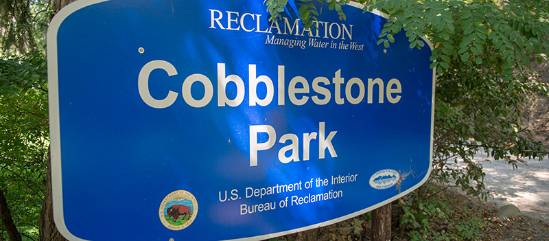 Photo of Entrance Sign at Cobblestone Park