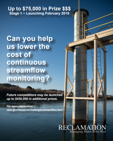 Image of prize poster for streamflow monitoring.