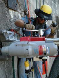 equipment at the dam.