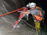 Flaming Gorge tunnel work
