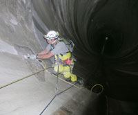 Flaming Gorge tunnel work