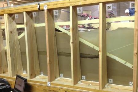  Photo of scale model embankment test