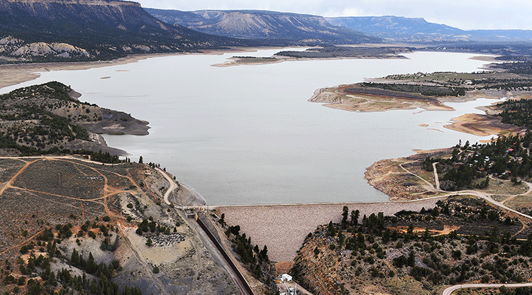 El Vado Dam Aerial