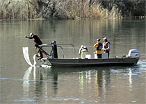 Researchers gathering data on Colorado River at Lees Ferry