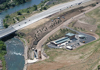 aerial photo: Durango Pumping Plant