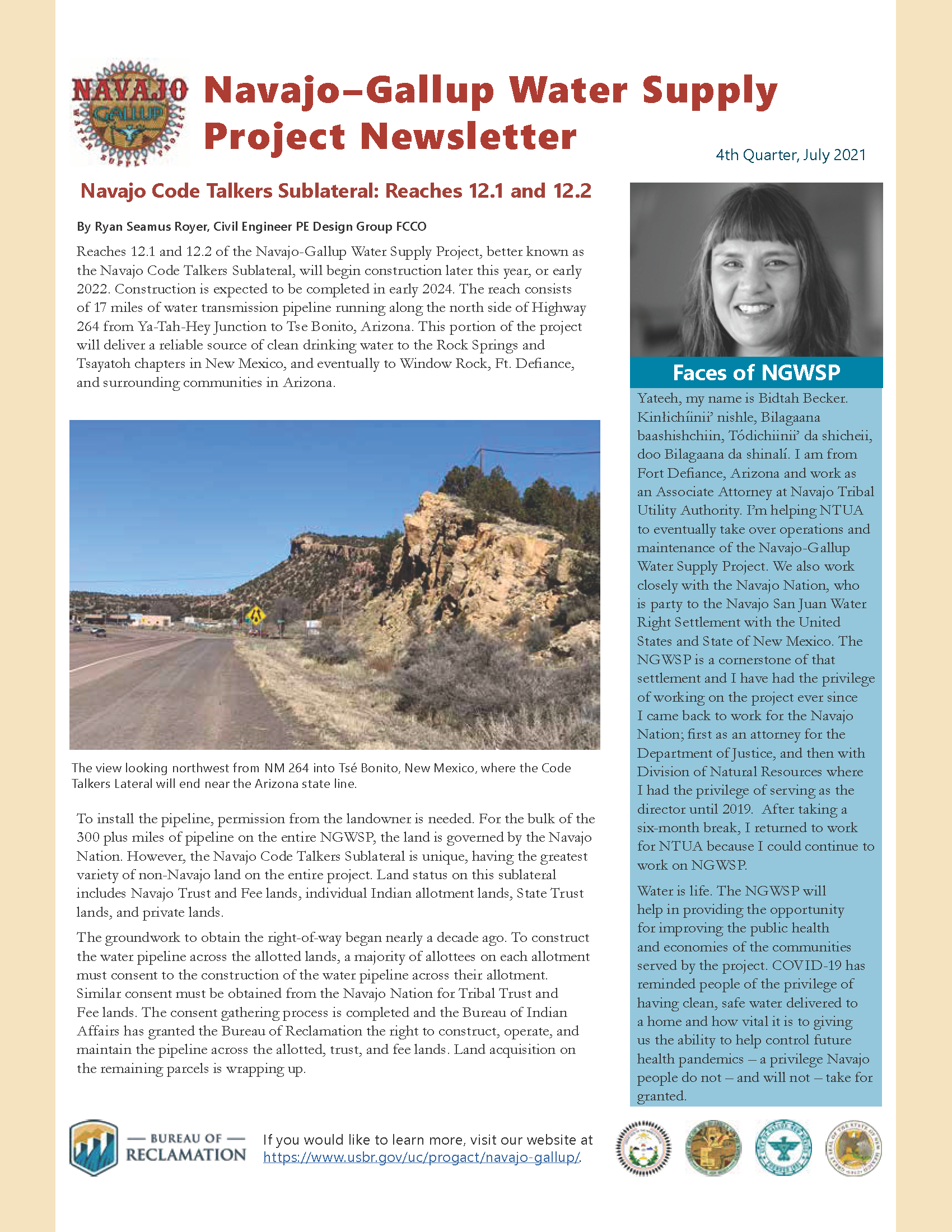 Navajo-Gallup Water Supply Project Newsletter