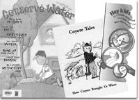 photo of covers from three coyote tales booklets