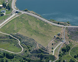 aerial photo: Hyrum Dam