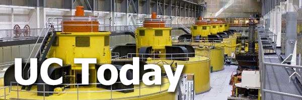 UC Today masthead featuring power generators