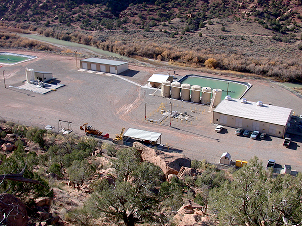 Aerial photo of the Paradox Valley Unit facility