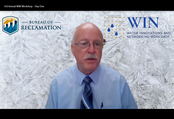 BGNDRF Facility Manager Randy Shaw virtually welcomes workshop attendees.