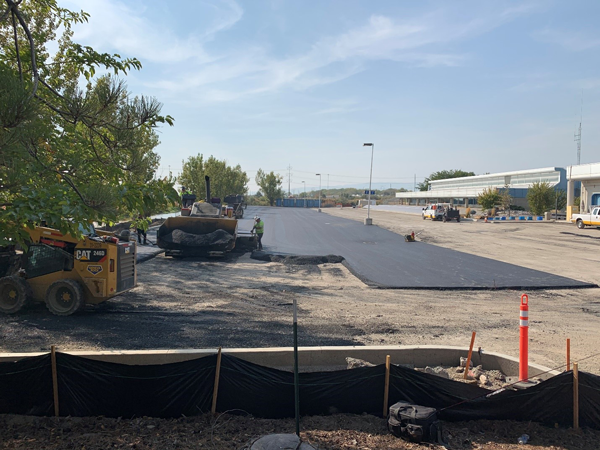 October 5, 2020: Paving Back Parking Area