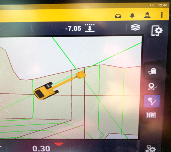 Force Account team members use excavators with GPS guidance systems to more accurately move and place rocks in the riffle downriver of Linderman Diversion Dam, Idaho.