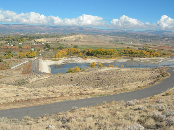 Aerial view of Fruitgrowers Dam
