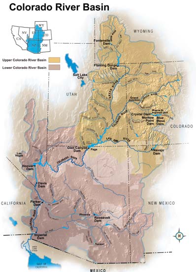 Colorado River Basin map